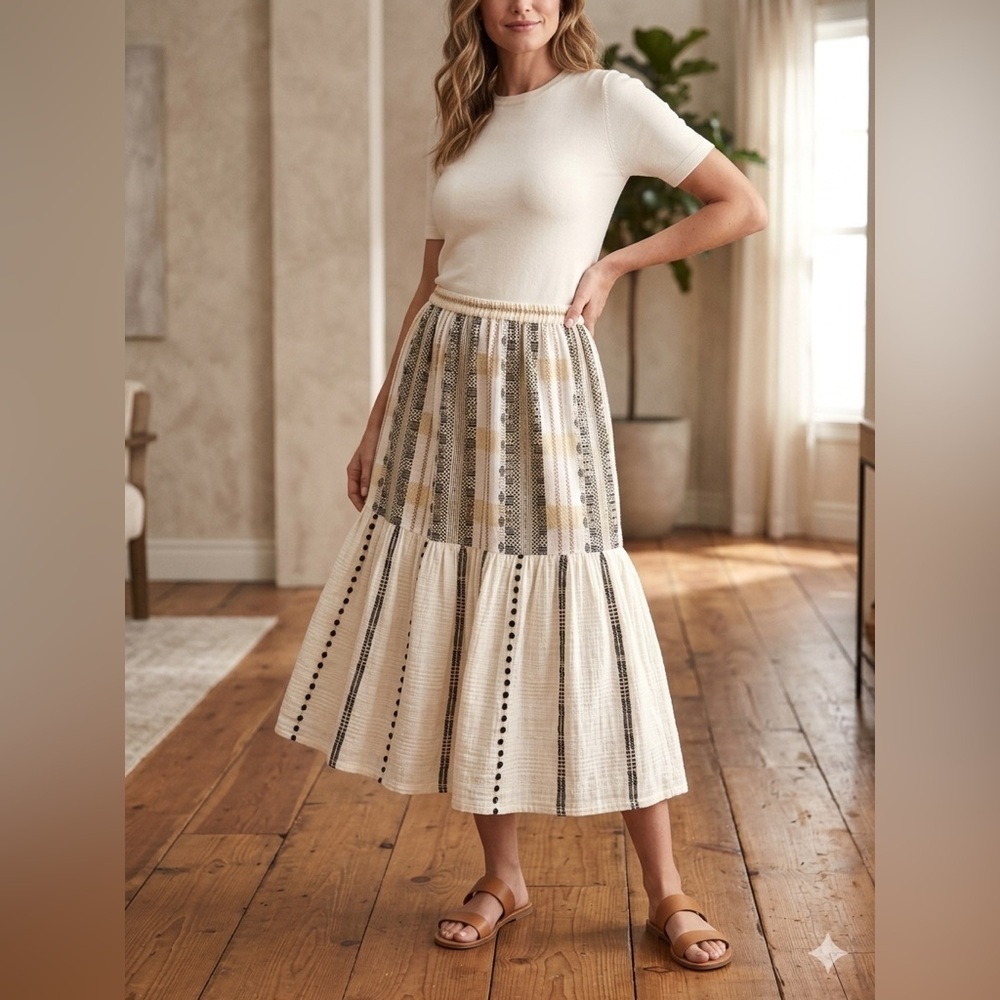 ACE & JIG X Barneys New York Friday Midi Skirt (120)